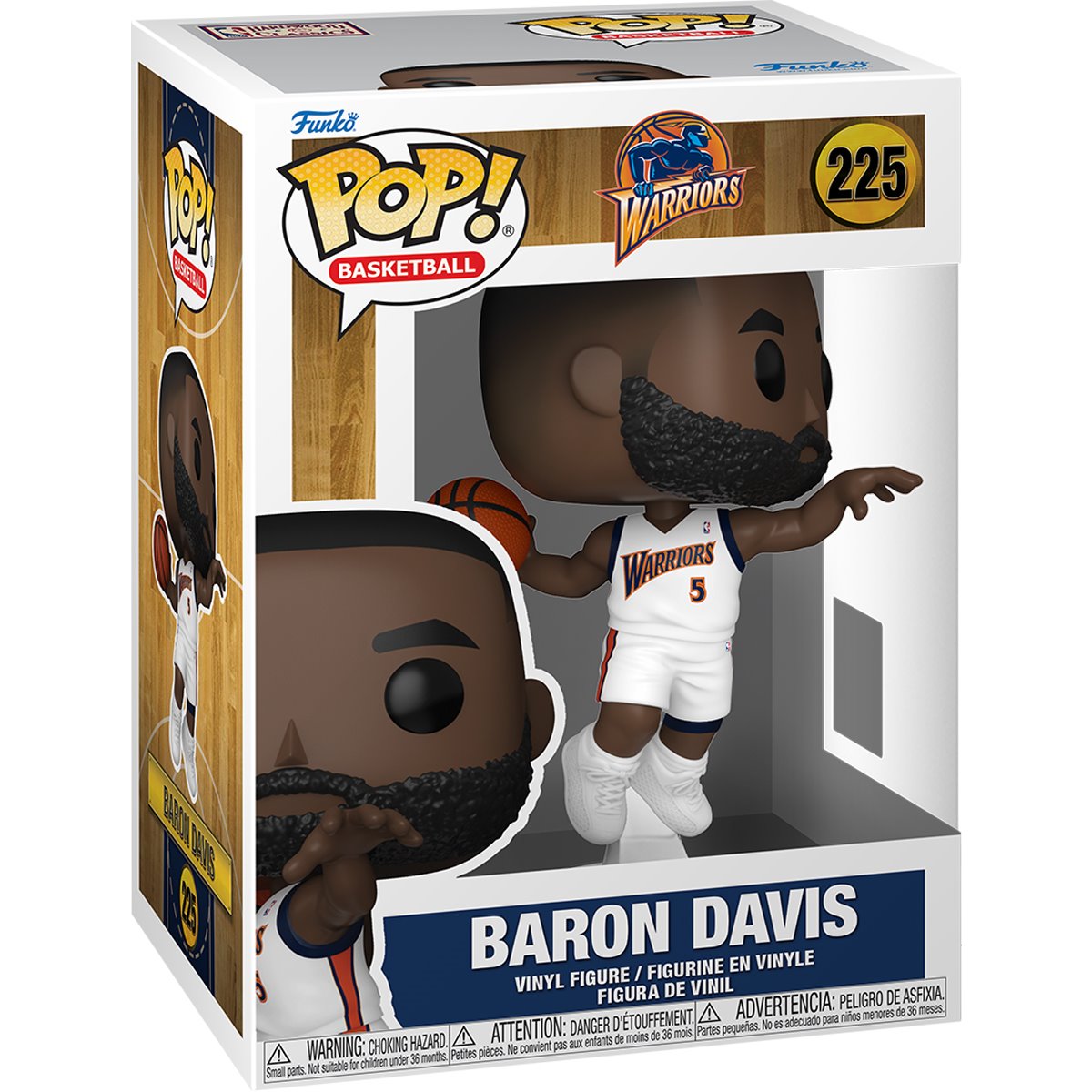 NBA Legends Baron Davis (Warriors) Funko Pop! Vinyl Figure #225 - Image 2
