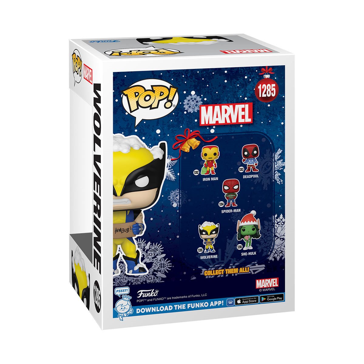 Marvel Holiday Wolverine with Sign Funko Pop! Vinyl Figure #1285 - Image 3