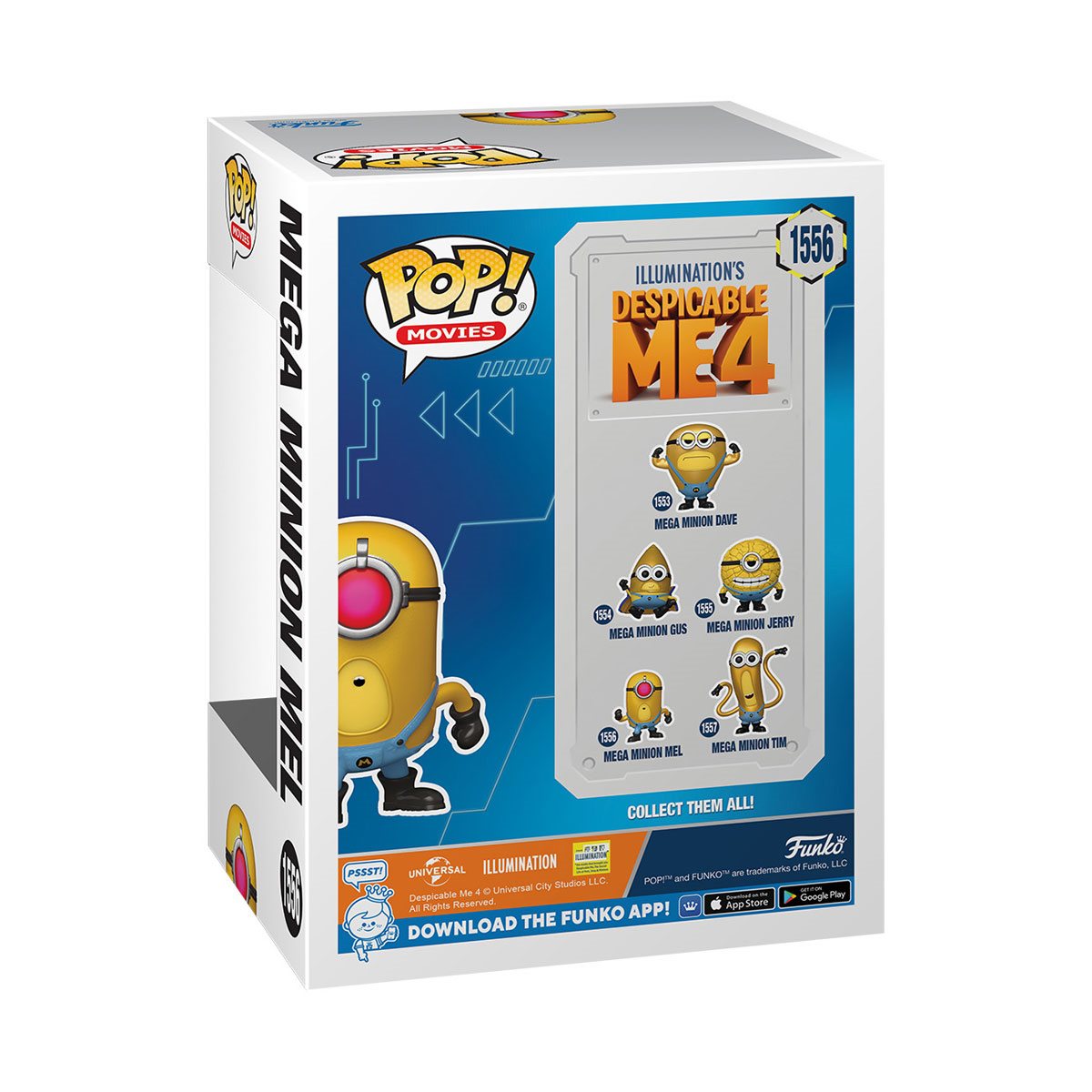 Despicable Me 4 Mega Minion Mel Funko Pop! Vinyl Figure #1556 - Image 3