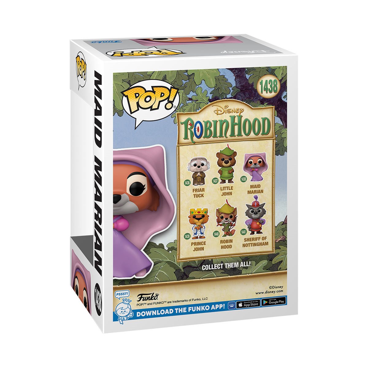 Disney Robin Hood Maid Marian Funko Pop! Vinyl Figure #1438 - Image 3