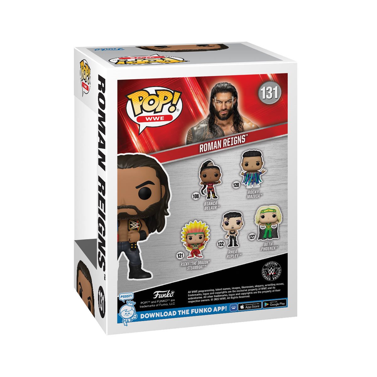 WWE Roman Reigns with Belts Funko Pop! Vinyl Figure #131 - Image 3