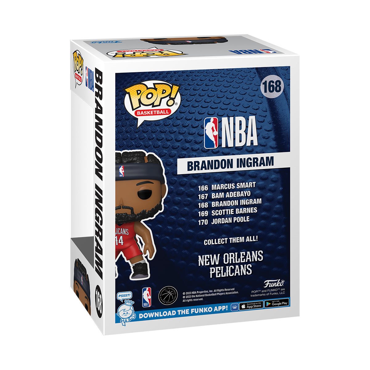 NBA New Orleans Pelicans Brandon Ingram Funko Pop! Vinyl Figure #168 - Image 3
