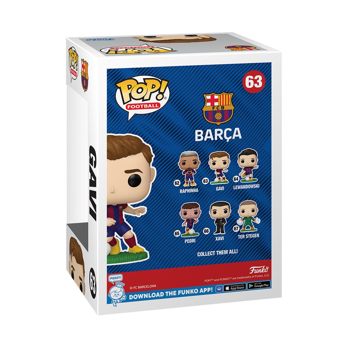 Football Barcelona Gavi Funko Pop! Vinyl Figure #63 - Image 3