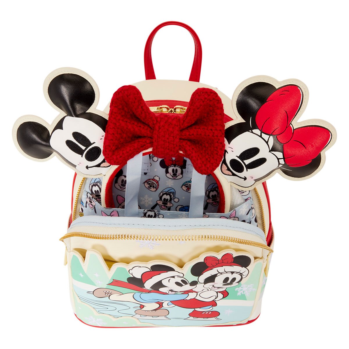 Mickey and Minnie Mouse Ice Skating Holiday Mini-Backpack - Image 7