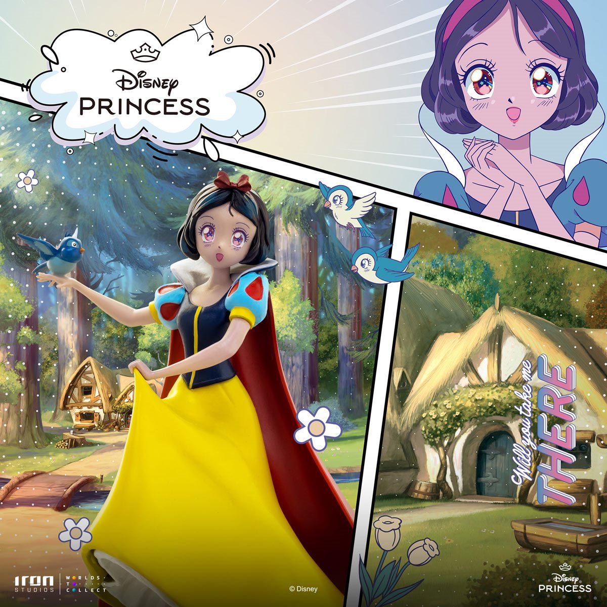 Snow White and the Seven Dwarfs Snow White Anime Princess PVC Statue - Image 8