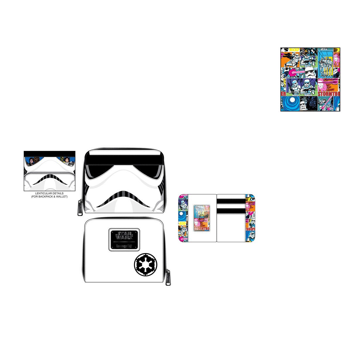 Star Wars Stormtrooper Zip-Around Wallet - Image 2