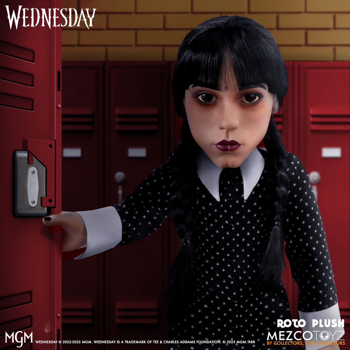 Wednesday Addams Mezco Designer Series 18-Inch Roto Plush Doll - Image 6