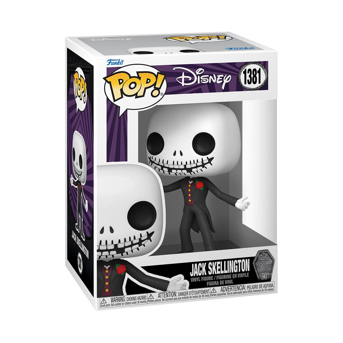 The Nightmare Before Christmas 30th Anniversary Jack Skellington Funko Pop! Vinyl Figure #1381 - Image 2