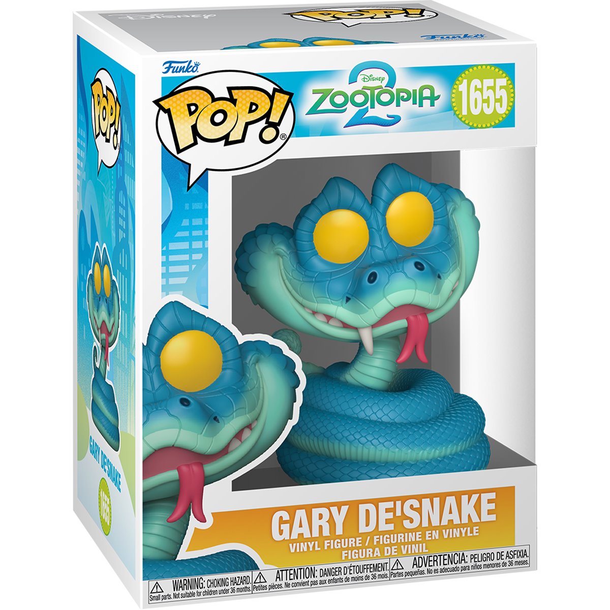 Zootopia 2 Gary De'Snake Funko Pop! Vinyl Figure #1655 - Image 2