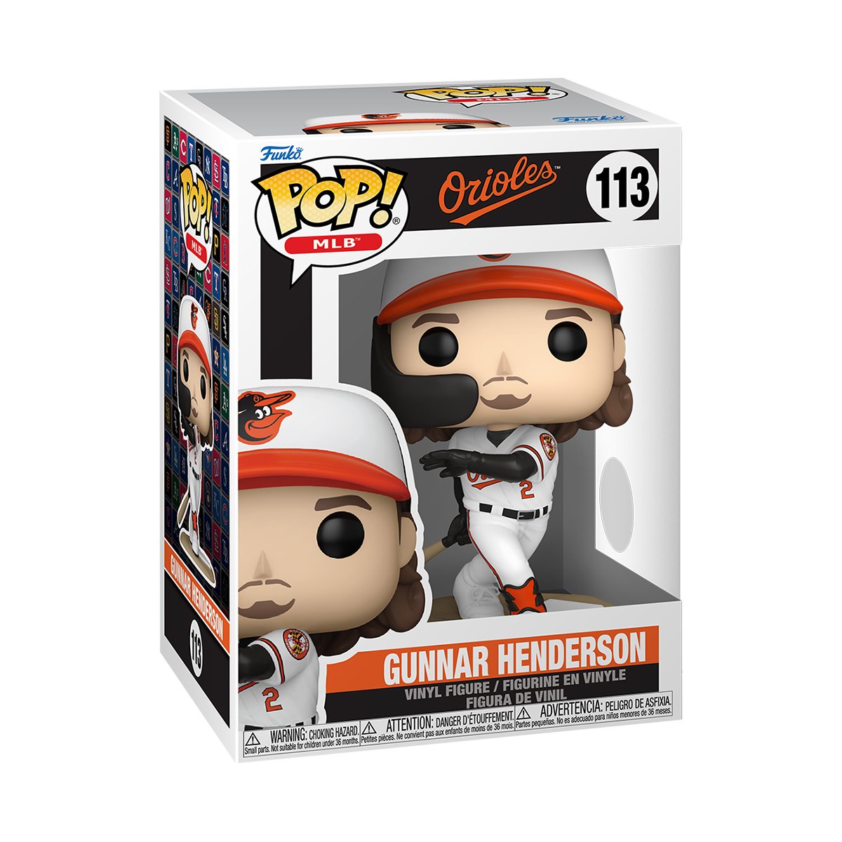 MLB Orioles Gunnar Henderson Funko Pop! Vinyl Figure #113 - Image 2