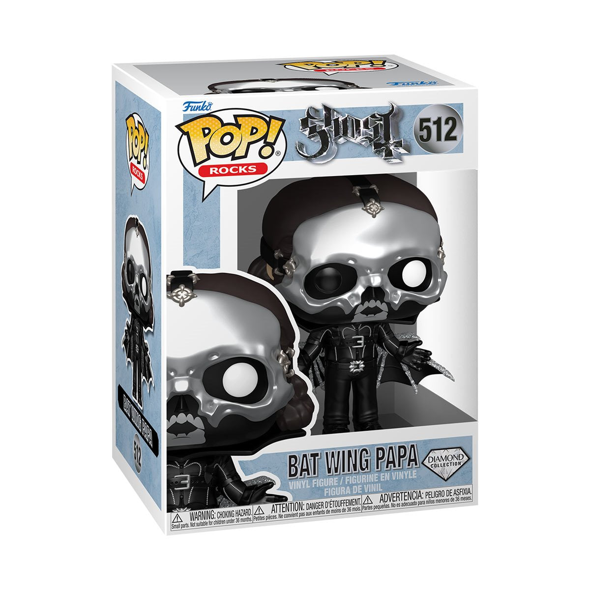 Ghost Bat Wing Papa Diamond Glitter Funko Pop! Vinyl Figure #512 - Image 2