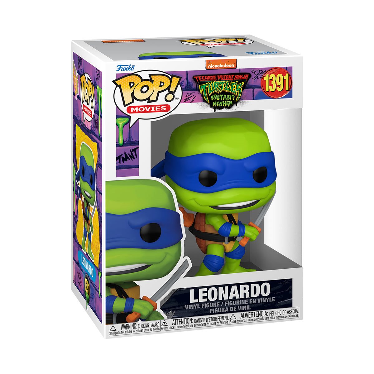 Teenage Mutant Ninja Turtles: Mutant Mayhem Leonardo Funko Pop! Vinyl Figure #1391 - Image 2