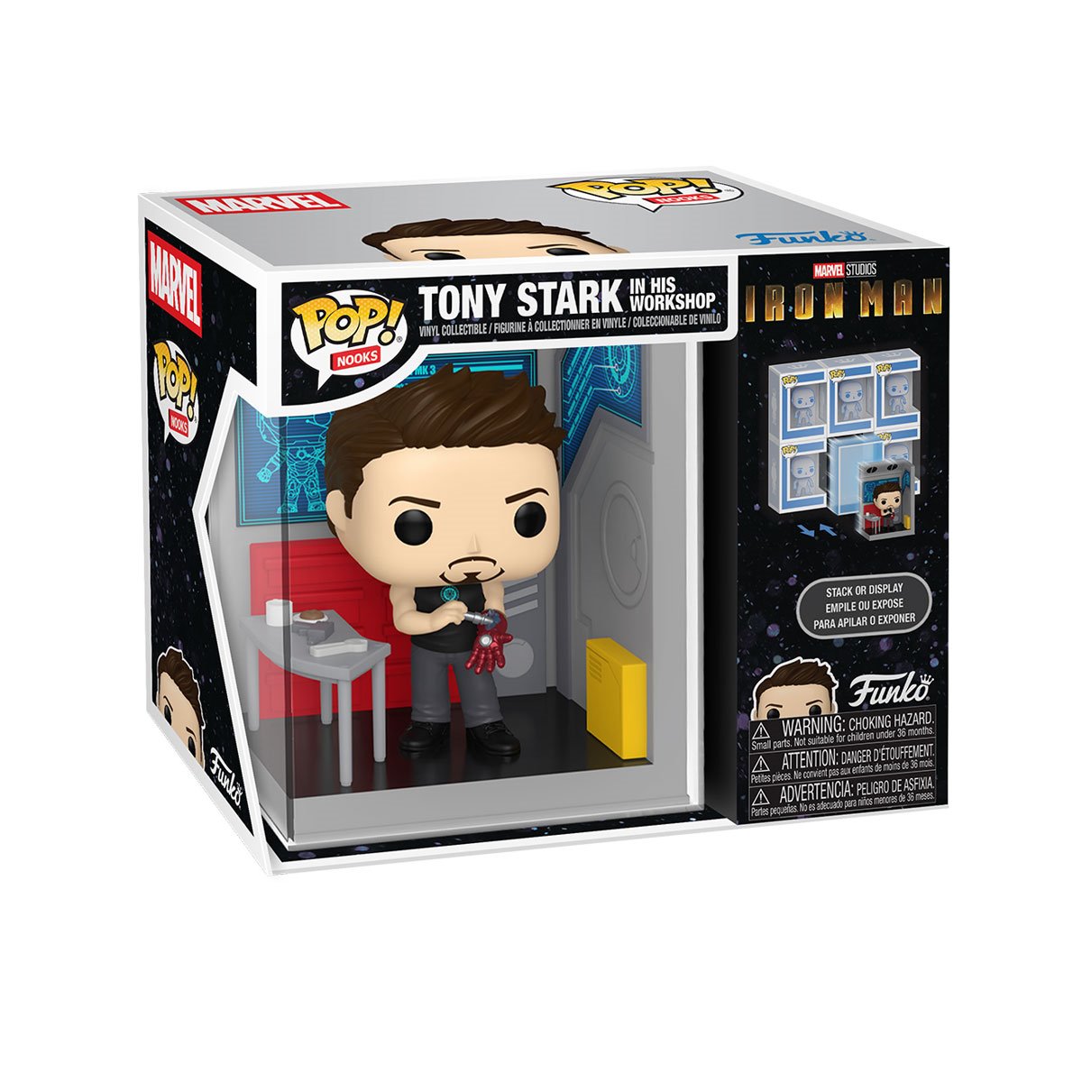 Marvel Tony Stark In His Workshop Funko Pop! Nook Figure - Image 2