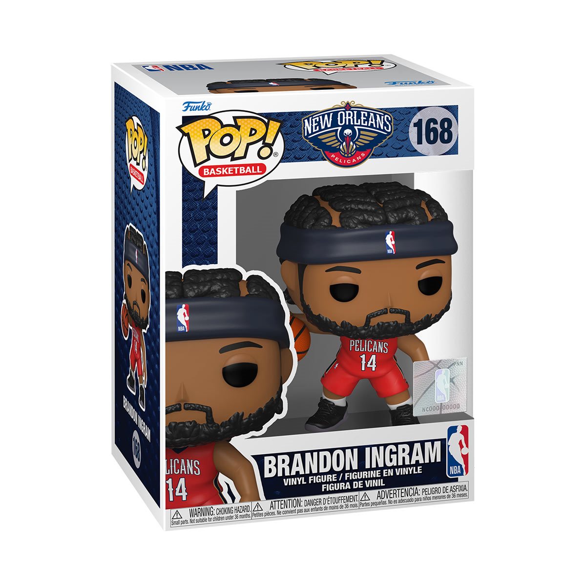 NBA New Orleans Pelicans Brandon Ingram Funko Pop! Vinyl Figure #168 - Image 2
