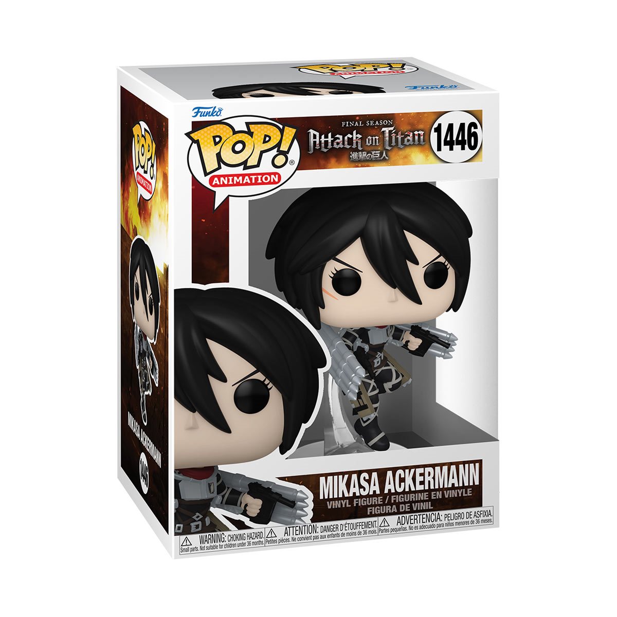 Attack on Titan Mikasa Ackerman Funko Pop! Vinyl Figure #1446 - Image 2