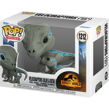 Jurassic World: Dominion Blue and Beta Funko Pop! Vinyl Figure and Buddy #1212 - Image 2