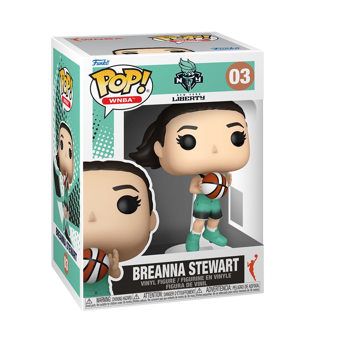 WNBA Liberty Breanna Stewart Funko Pop! Vinyl Figure #03 - Image 2