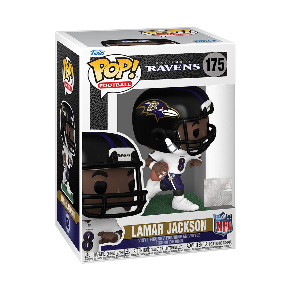 NFL Baltimore Ravens Lamar Jackson (Away) Funko Pop! Vinyl Figure #175 - Image 2