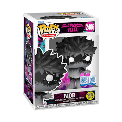 Mob Psycho 100 Mob Glow-in-the-Dark Funko Pop! Vinyl Figure #2406 - Image 4