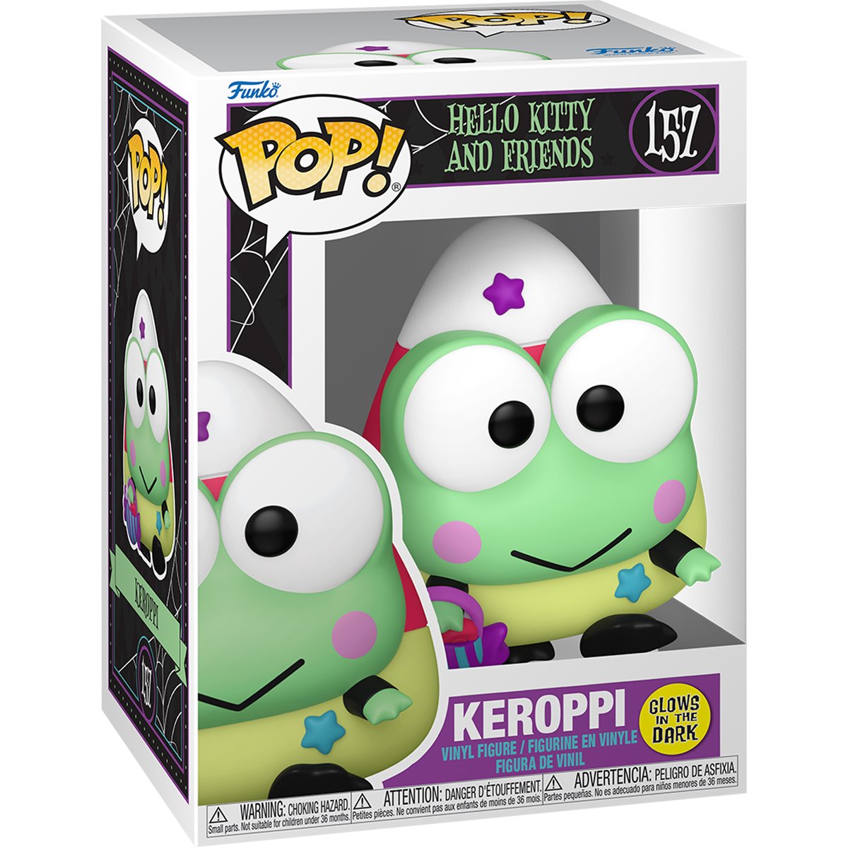 Hello Kitty and Friends Keroppi Spooky Glow-in-the-Dark Funko Pop! Vinyl Figure #157 - Image 4
