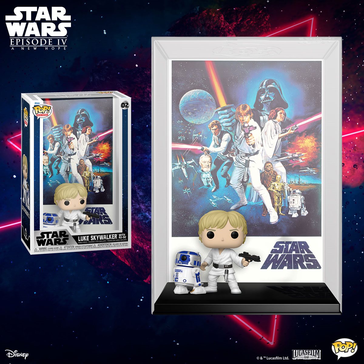 Star Wars: Episode IV - A New Hope Funko Pop! Movie Poster Figure #02 with Case - Image 2