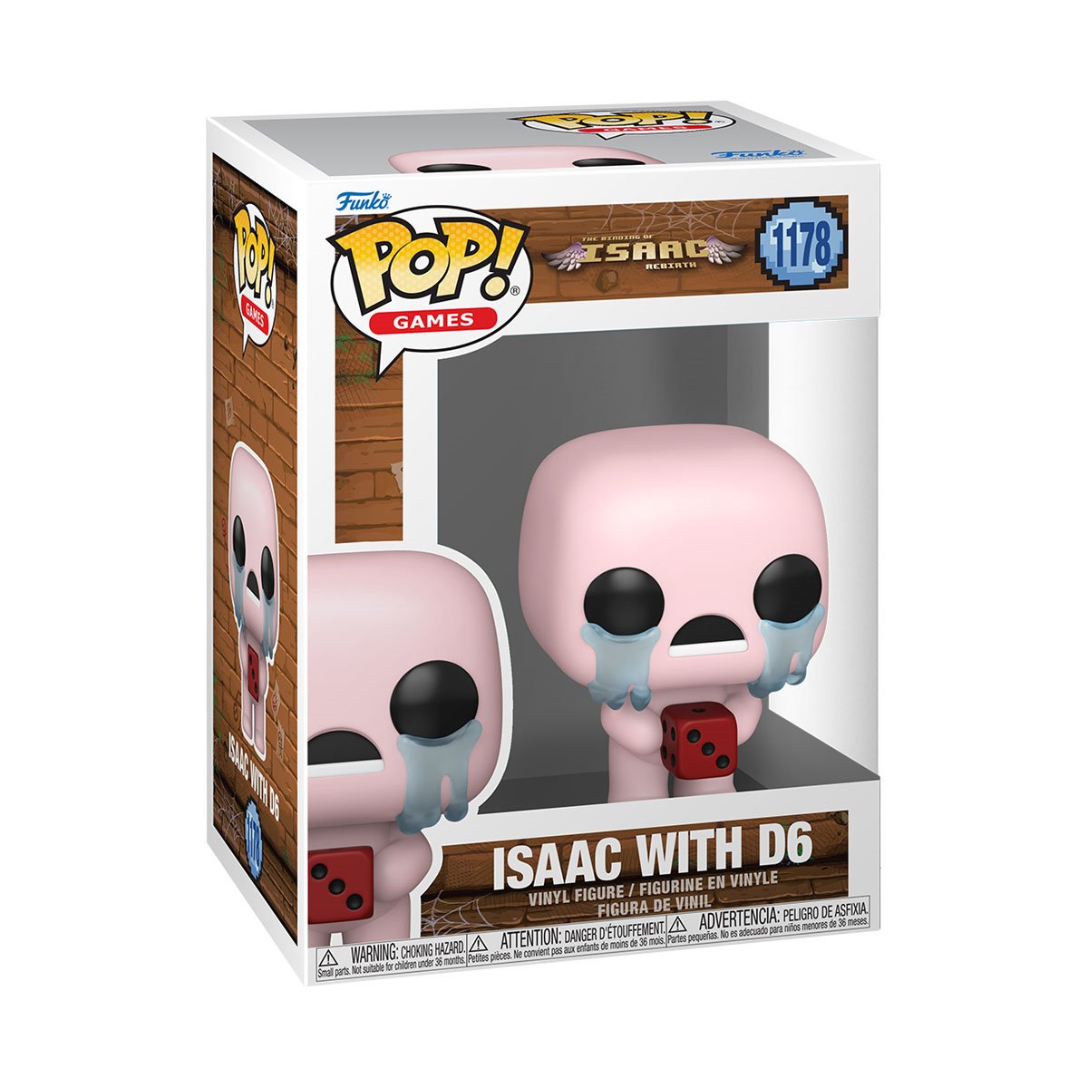 The Binding of Isaac: Rebirth Isaac with D6 Funko Pop! Vinyl Figure #1178 - Image 2