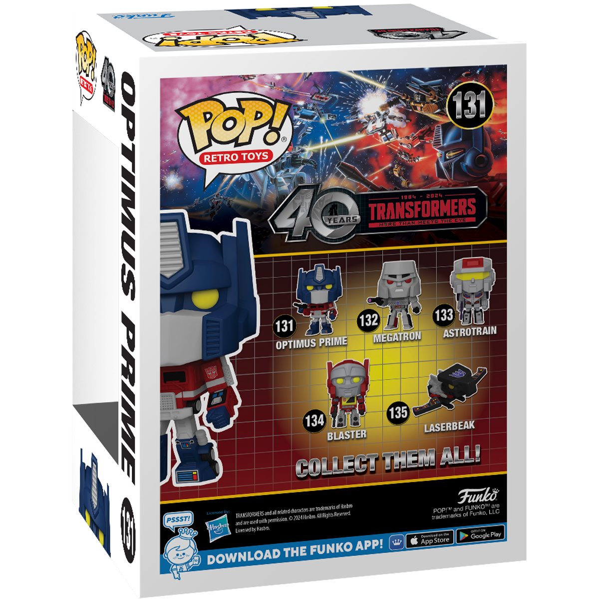 Transformers: Generation 1 Optimus Prime Funko Pop! Vinyl Figure #131 - Image 3