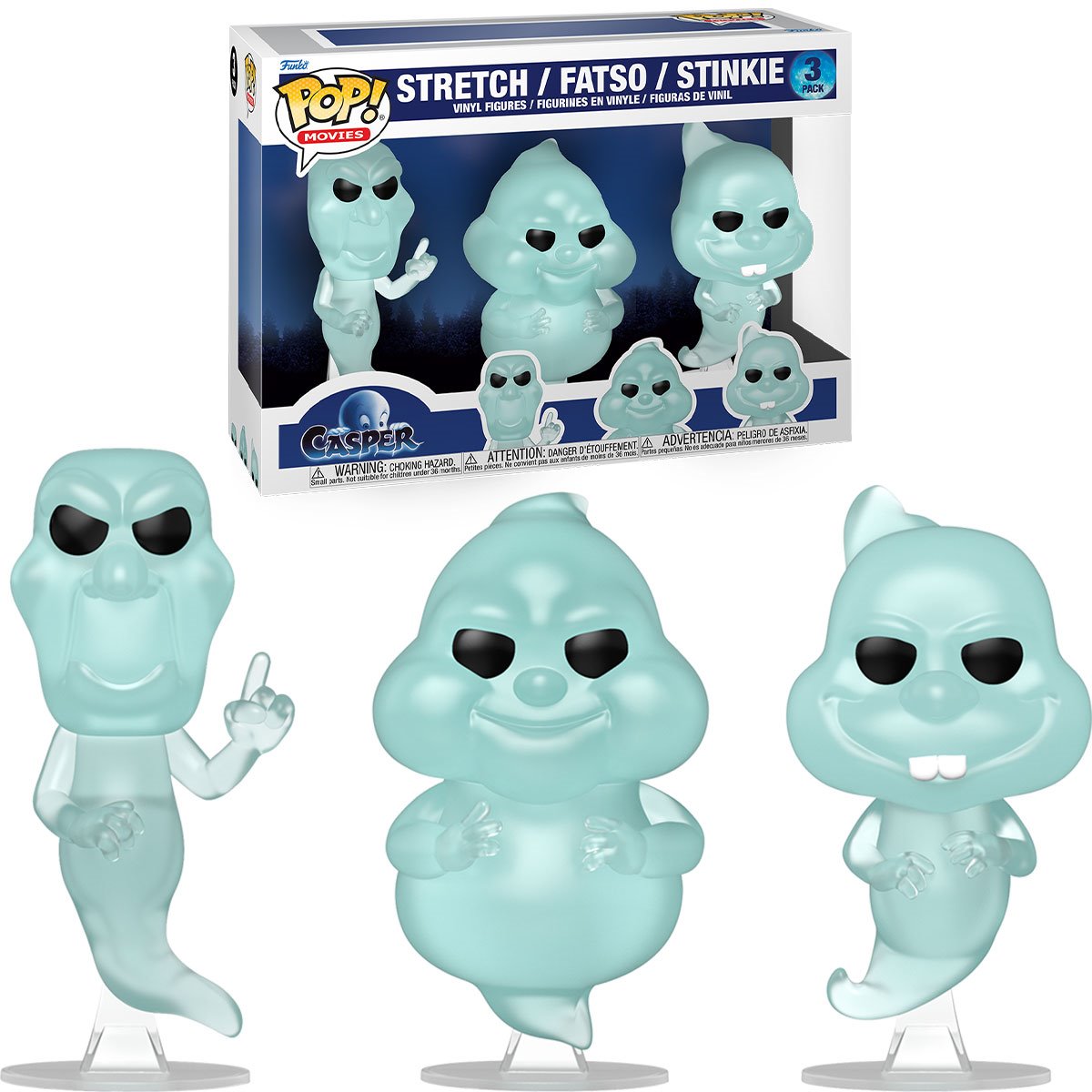 Casper 30th Anniversary Stretch Fatso Stinkie Funko Pop! Vinyl Figure 3-Pack