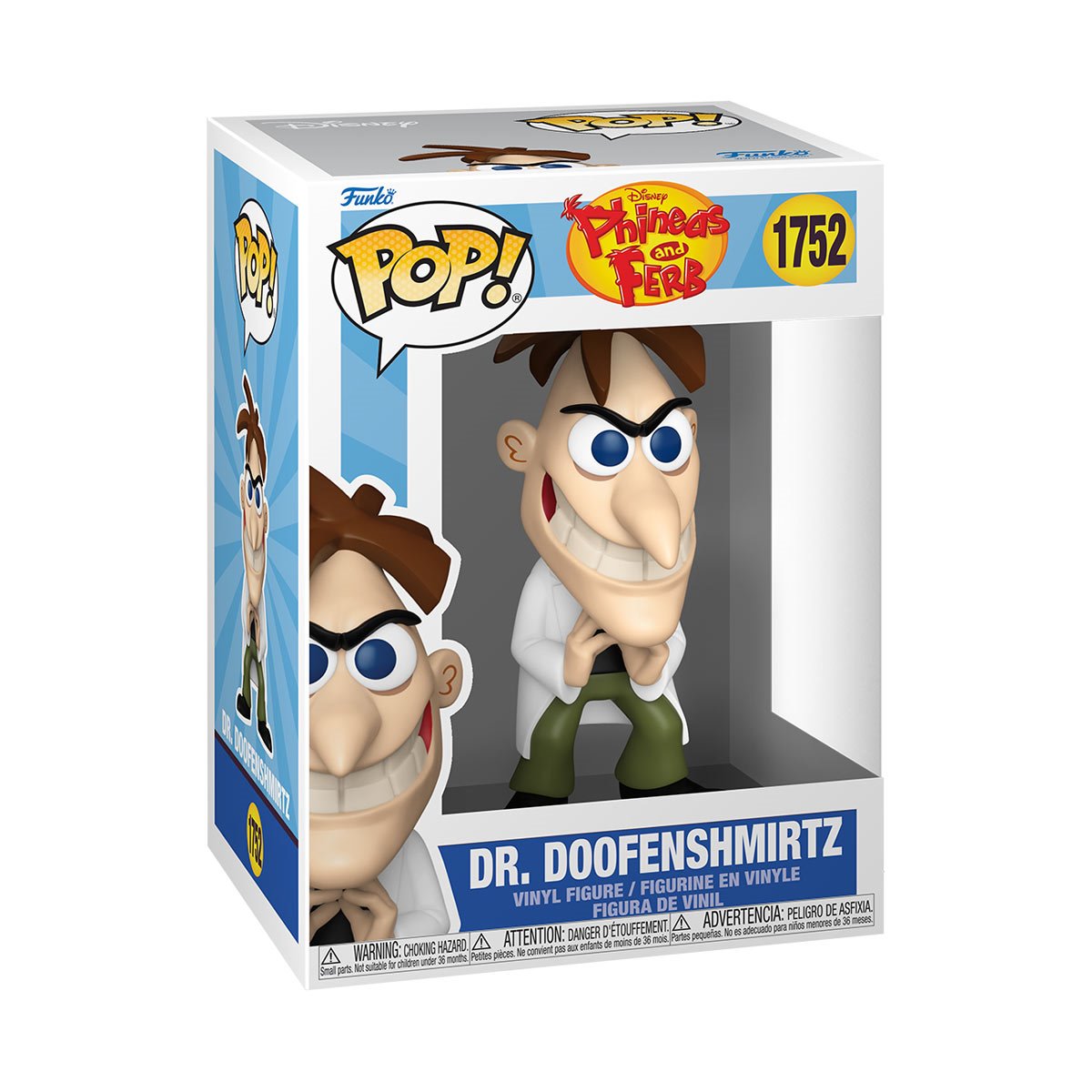 Phineas and Ferb Dr. Doofenshmirtz Funko Pop! Vinyl Figure #1752 - Image 2