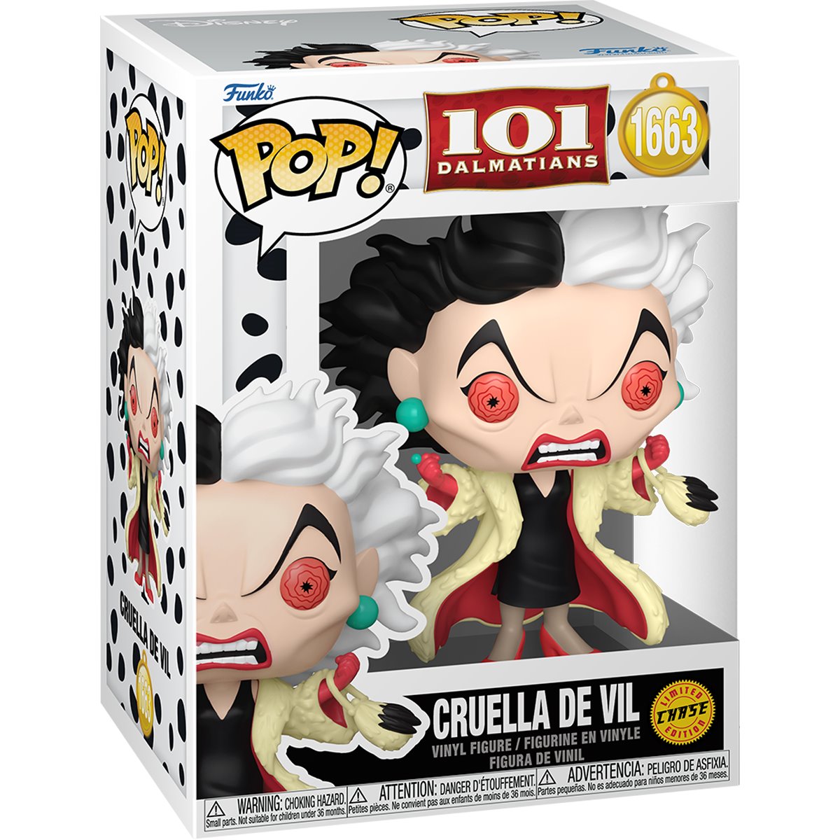 101 Dalmatians Cruella De Vil Funko Pop! Vinyl Figure #1663