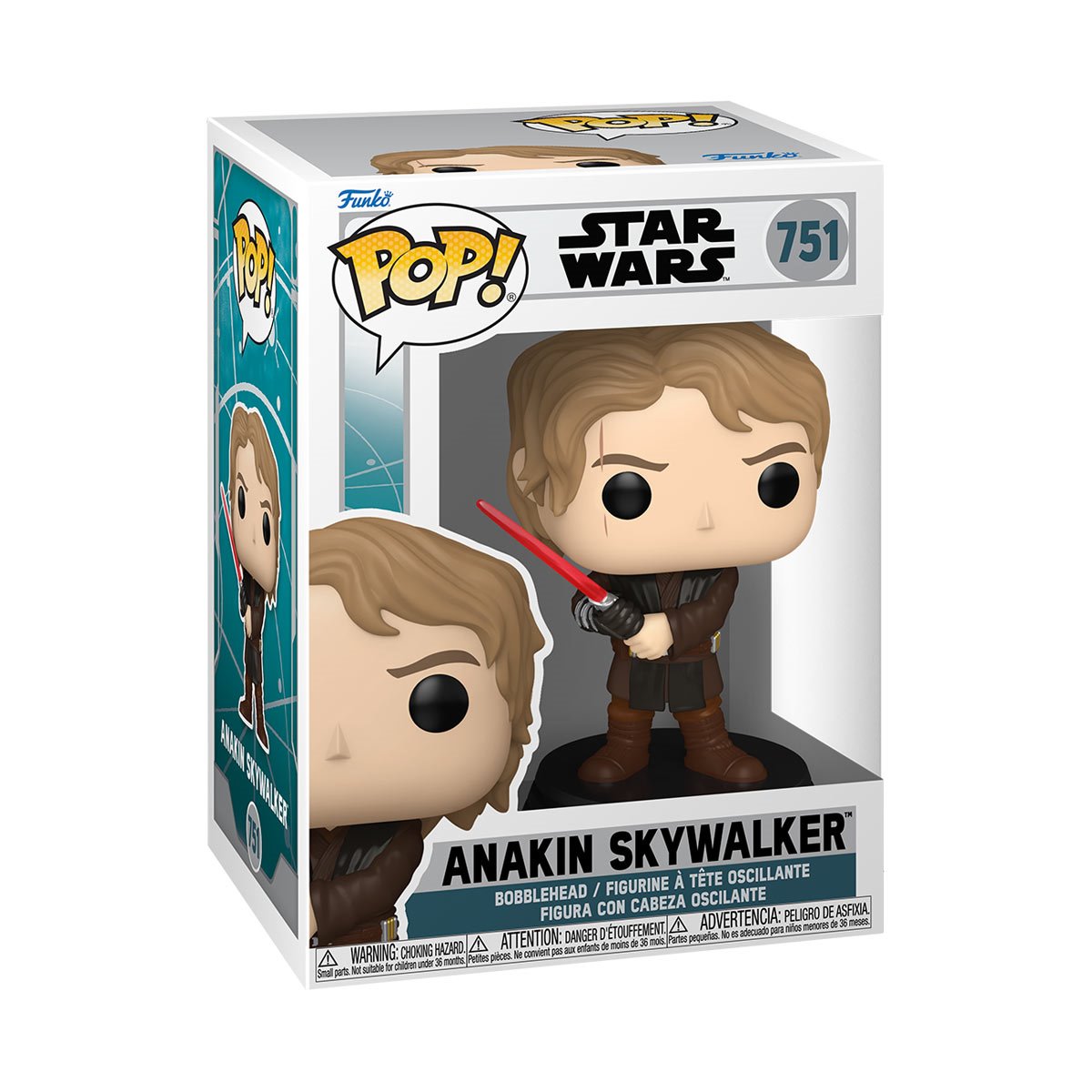 Star Wars: Ahsoka Series 3 Anakin Skywalker with Red Lightsaber Funko Pop! Vinyl Figure #751 - Image 2