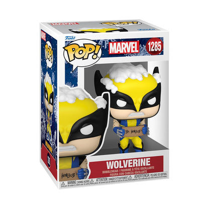 Marvel Holiday Wolverine with Sign Funko Pop! Vinyl Figure #1285 - Image 2