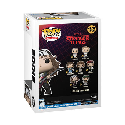 Stranger Things Season 4 Eddie with Guitar Funko Pop! Vinyl Figure #1462 - Image 3