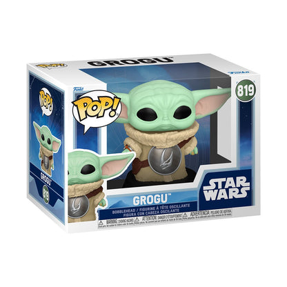 Star Wars: The Mandalorian and Grogu Grogu with Crest Funko Pop! Vinyl Figure #819 - Image 2