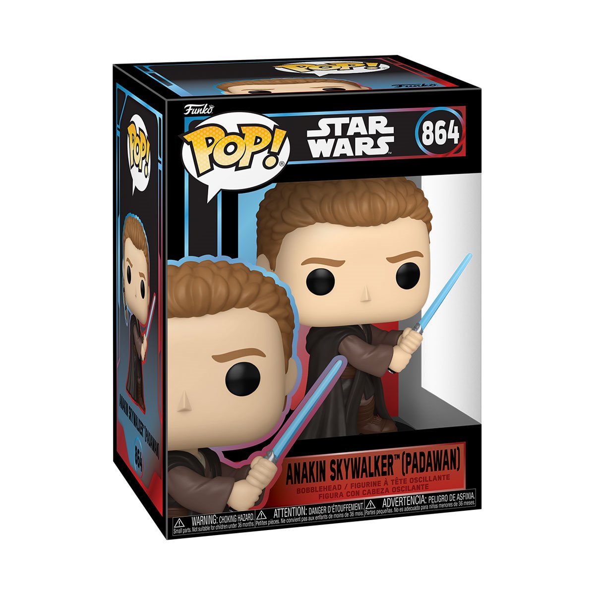 Star Wars Anakin Skywalker (Padawan) Funko Pop! Vinyl Figure #864 - Image 2