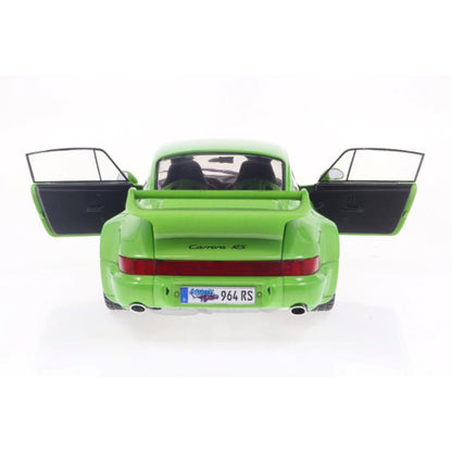 1990 Porsche 911 964 Carrera RS 3.8 Green Metallic 1:18 Scale Die-Cast Metal Vehicle - Image 4