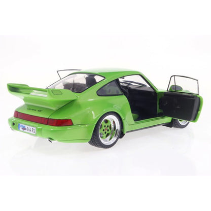 1990 Porsche 911 964 Carrera RS 3.8 Green Metallic 1:18 Scale Die-Cast Metal Vehicle - Image 9
