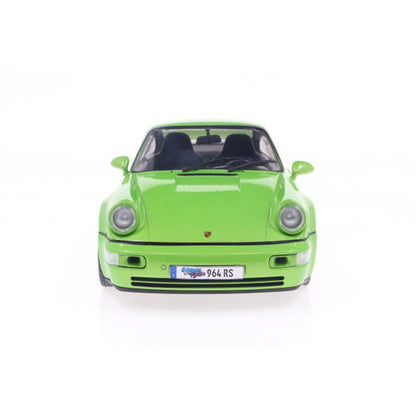 1990 Porsche 911 964 Carrera RS 3.8 Green Metallic 1:18 Scale Die-Cast Metal Vehicle - Image 10