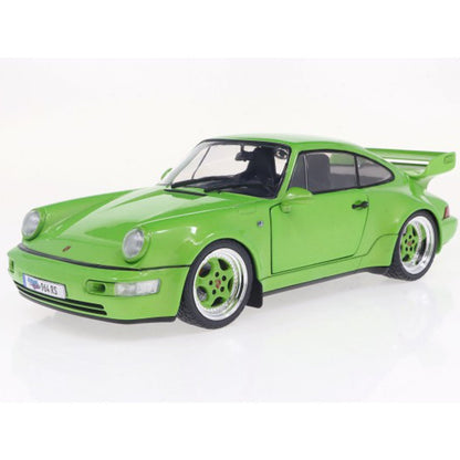 1990 Porsche 911 964 Carrera RS 3.8 Green Metallic 1:18 Scale Die-Cast Metal Vehicle