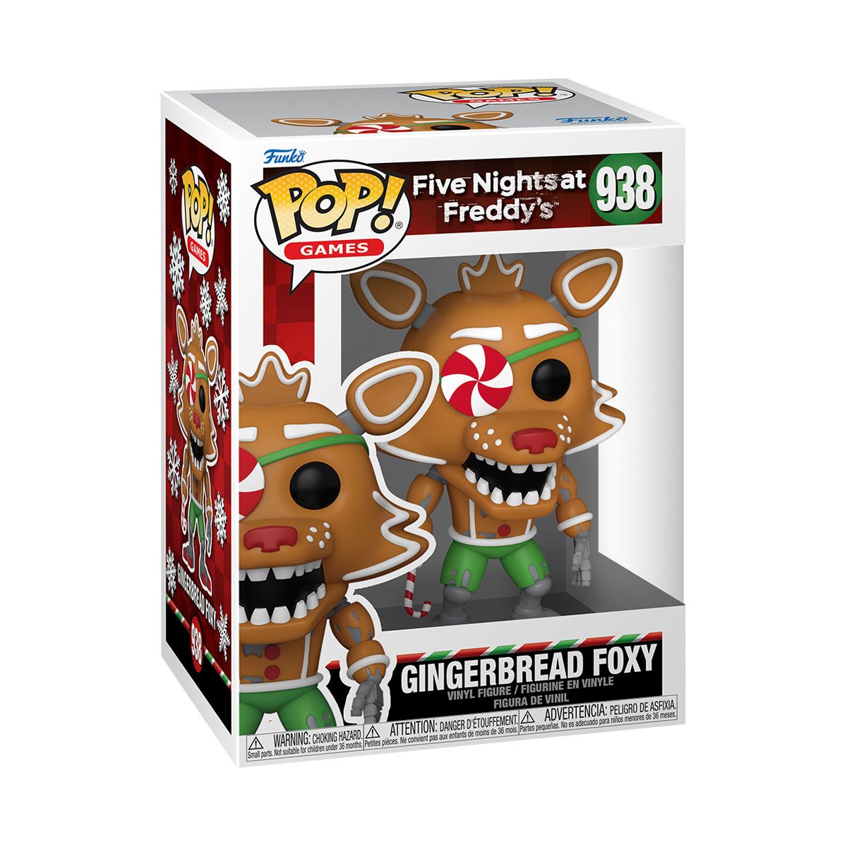 Five Nights at Freddy's Holiday Gingerbread Foxy Funko Pop! Vinyl Figure #938 - Image 2