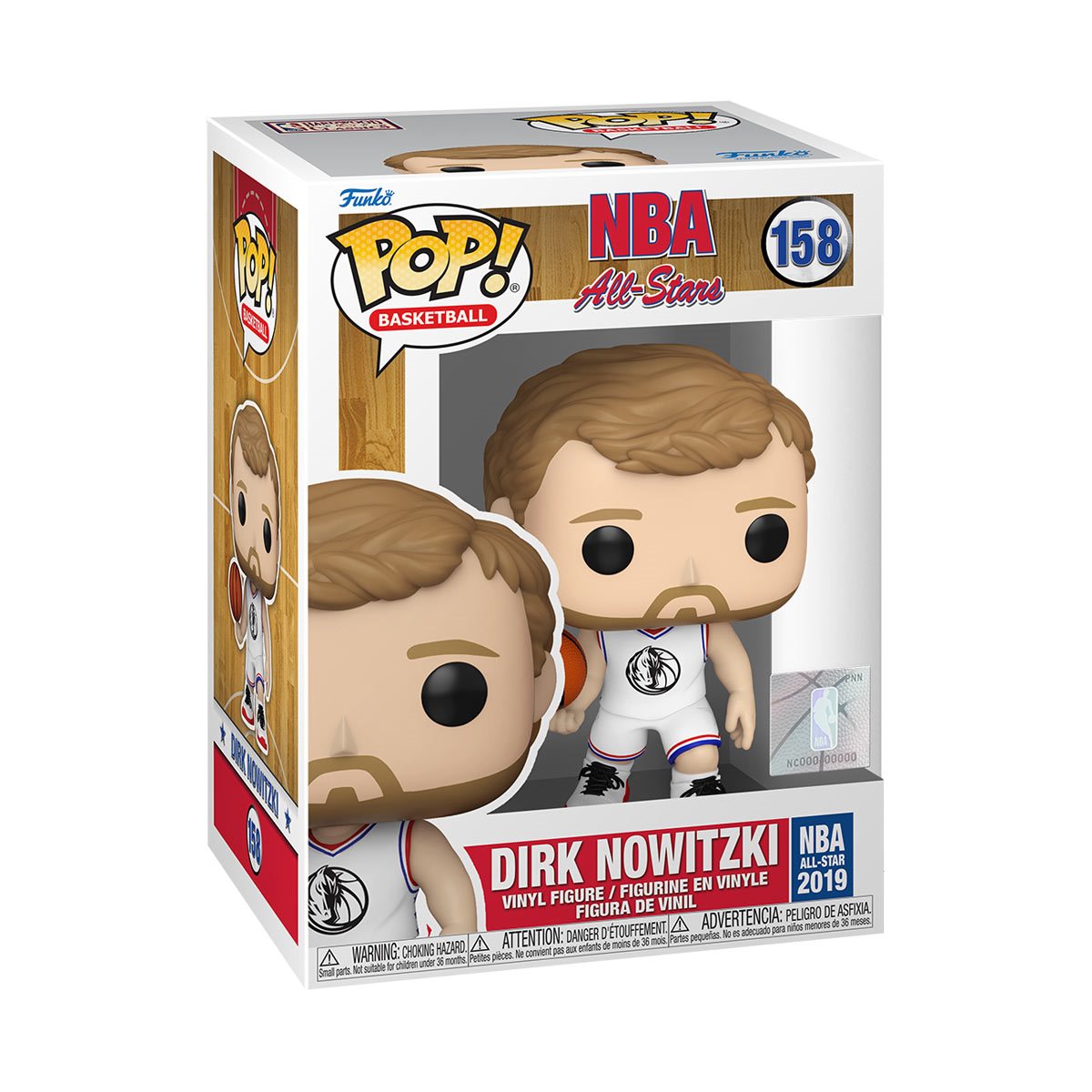 NBA: All-Stars Dirk Nowitzki (2019) Funko Pop! Vinyl Figure #158 - Image 2