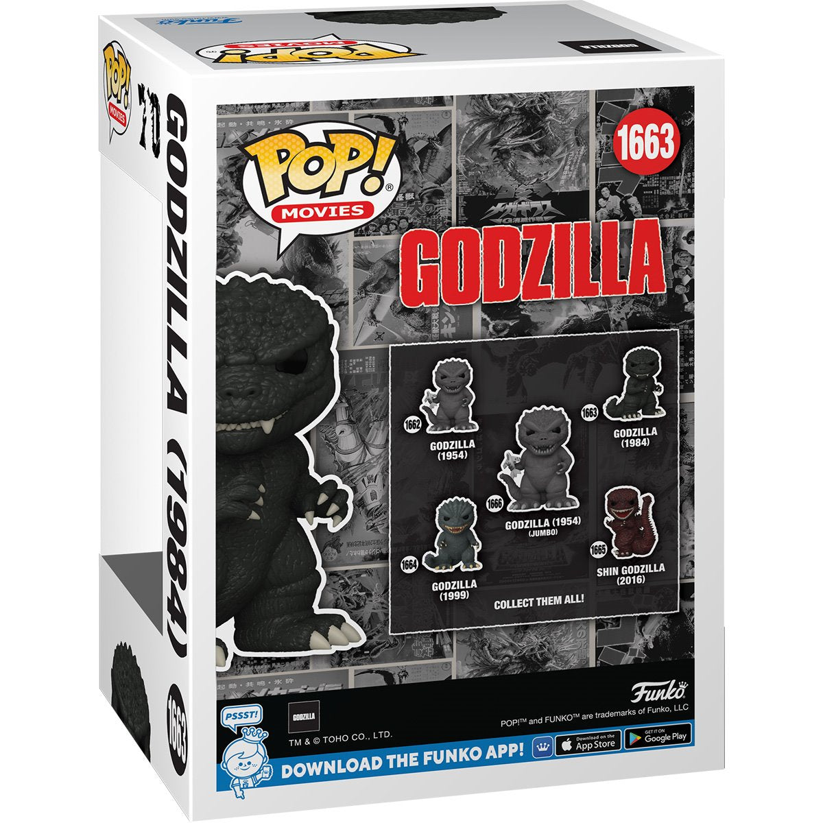 Godzilla 70th Anniversary Godzilla (1984) Funko Pop! Vinyl Figure #1663 - Image 2