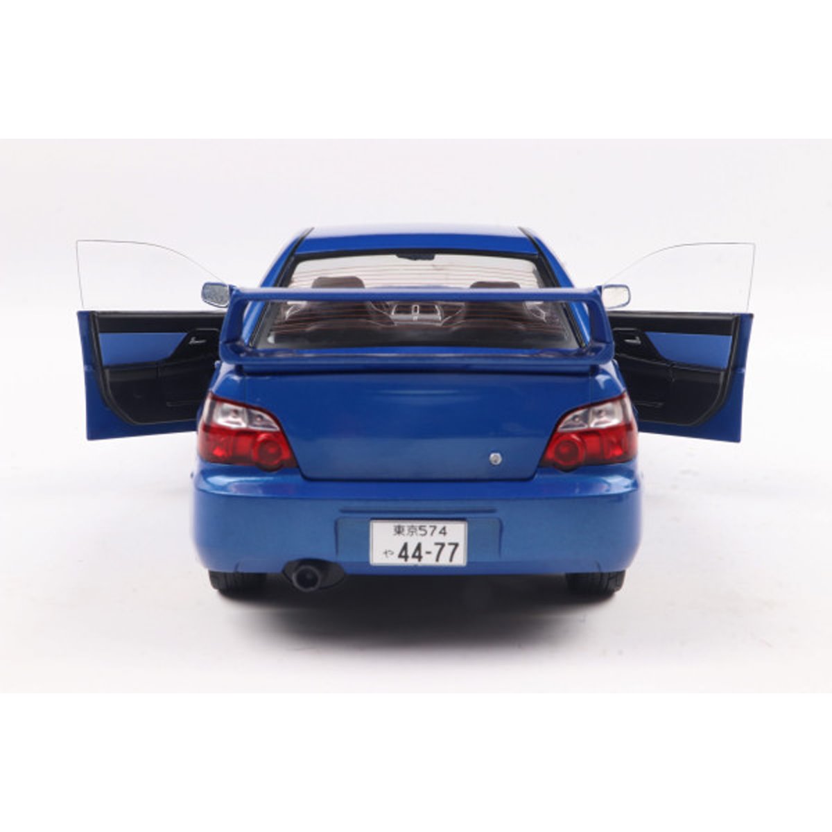 2003 Subaru Impreza WRX STI Sonic Blue 1:18 Scale Die-Cast Metal Vehicle - Image 5