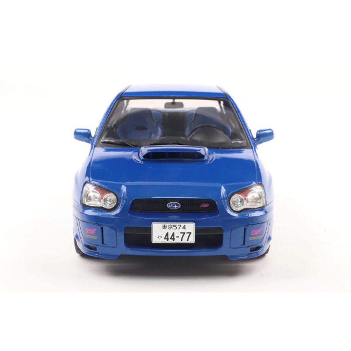 2003 Subaru Impreza WRX STI Sonic Blue 1:18 Scale Die-Cast Metal Vehicle - Image 7