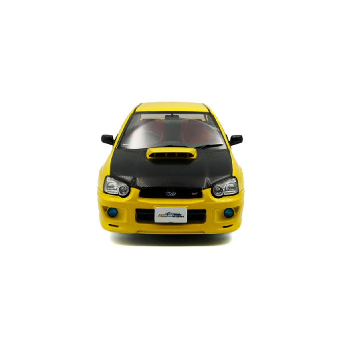 2003 Subaru WRX STI Bright Yellow 1:18 Scale Die-Cast Metal Vehicle - Image 4