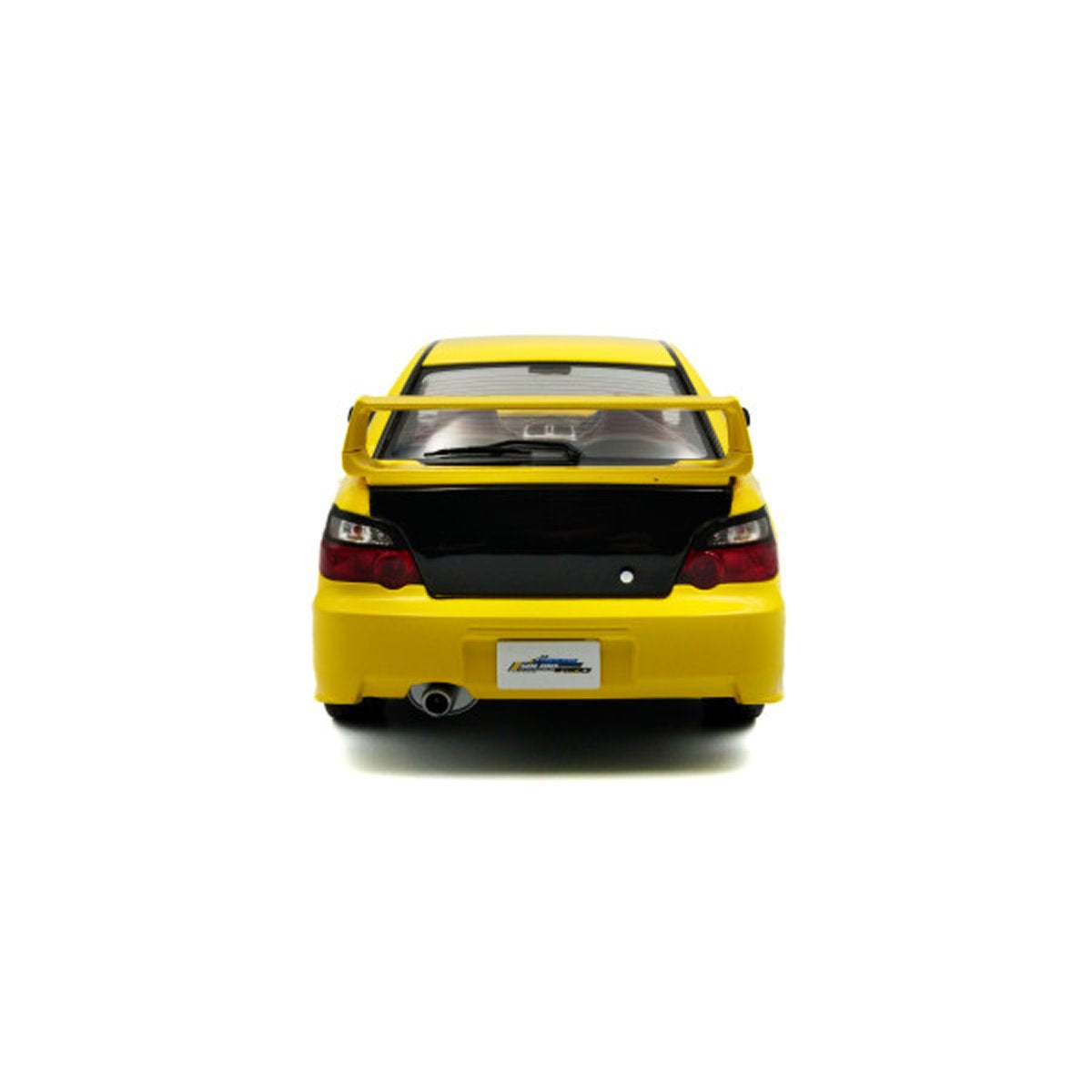 2003 Subaru WRX STI Bright Yellow 1:18 Scale Die-Cast Metal Vehicle - Image 7