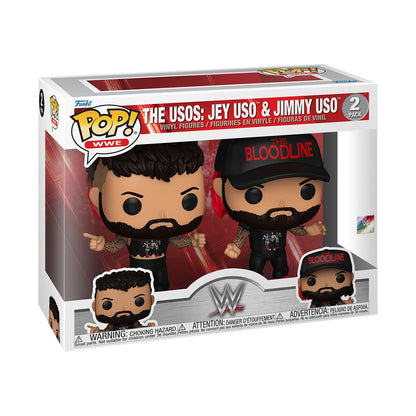 WWE The Usos: Jey Uso and Jimmy Uso Funko Pop! Vinyl Figure 2-Pack - Image 2