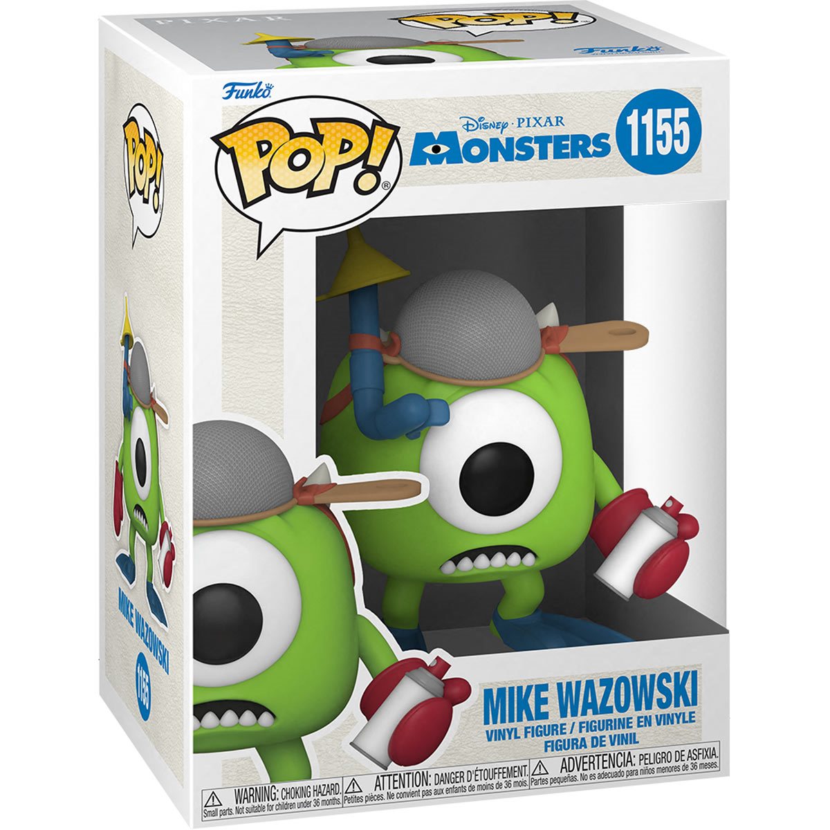 Monsters, Inc. 20th Anniversary Mike with Mitts Funko Pop! Vinyl Figure #1155 - Image 2