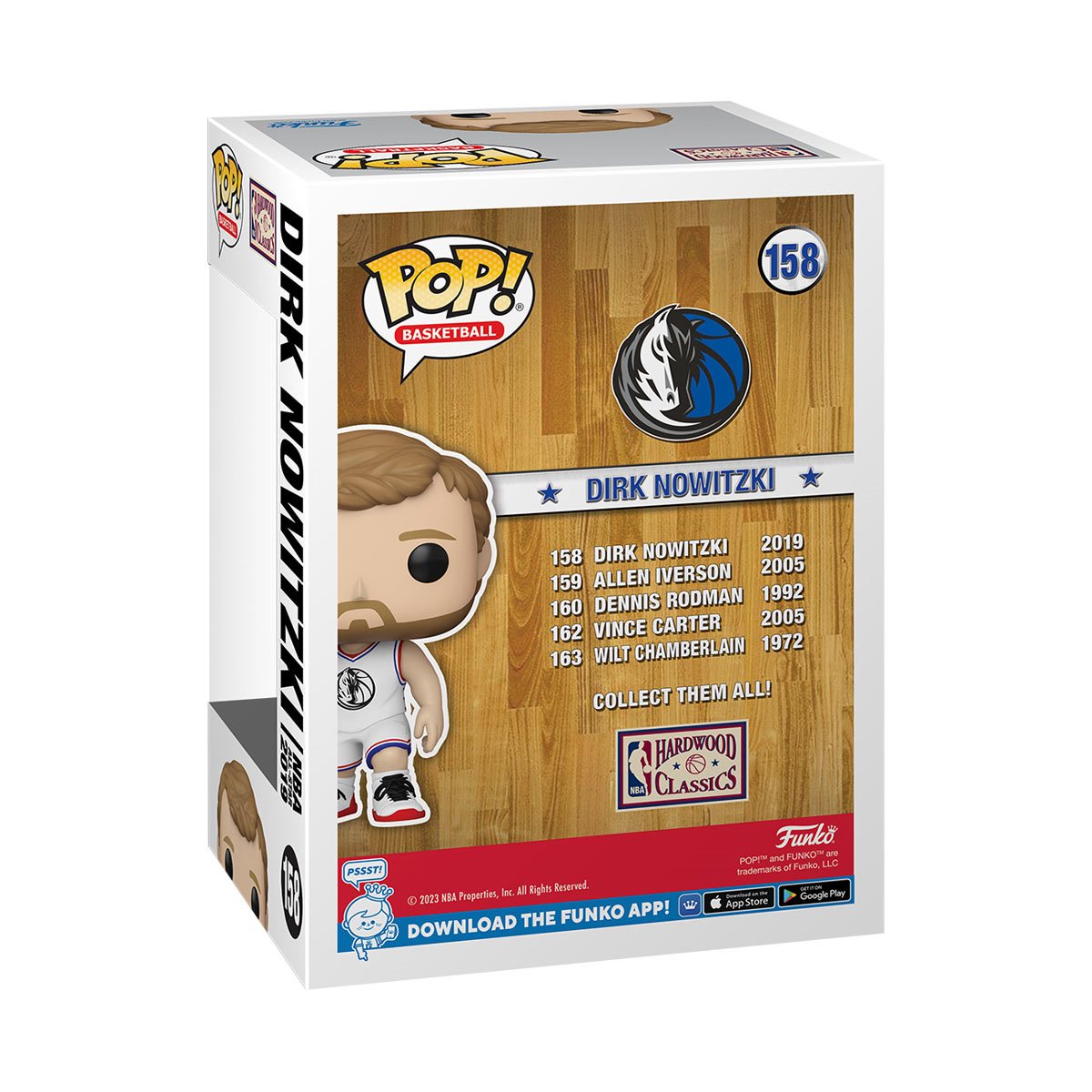 NBA: All-Stars Dirk Nowitzki (2019) Funko Pop! Vinyl Figure #158 - Image 3