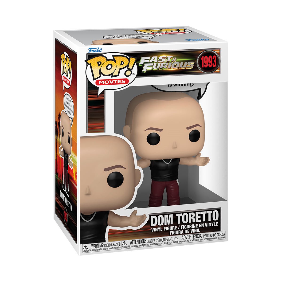 Fast & Furious Dom Toretto Pop! Sayings Funko Pop! Vinyl Figure #1993 - Image 2